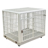 Global House DUDUPETS กรงสัตว์เลี้ยงพลาสติก รุ่น KETAK-S ขนาด 65.7x50.8x56 ซม. สีเบจ รับประกันของเเท