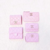 Chanel 粉紅色銀包卡包卡片套短銀包零錢包 wallet card holder ocase coin purse cardholder