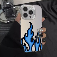 Blue Flame Suitable for Apple 17promax Phone Case New Style iPhone16 Set ipone15 Niche Unique 14 Col