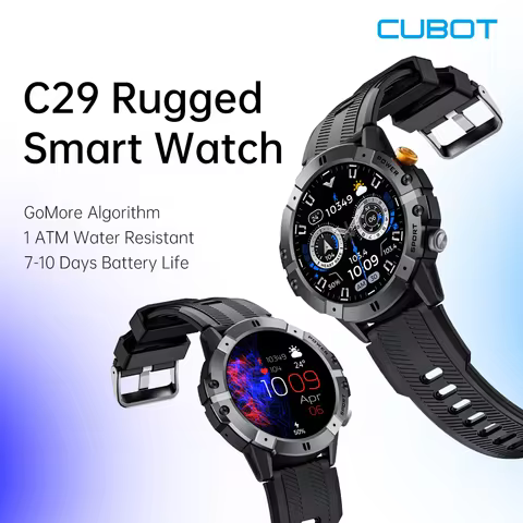 CUBOT C29 SmartWatch 1.52-inch 1ATM Waterproof Sport Watch for Men 410mAh Battery, Bluetooth Call, H