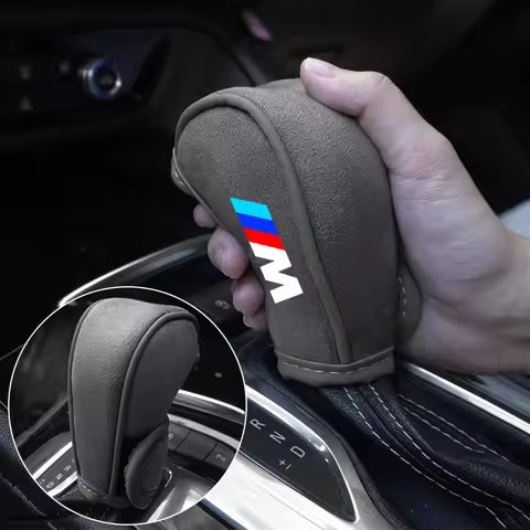 Car Gear Shift Manual Suede Transmission Cover For BMW 1 3 5 7 Serie M Performance X1 X3 X4 X5 F10 F