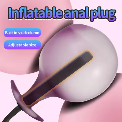 BDSM Expandable Inflatable Anal Plug Dildo Pump Anus Expansion Expandable Big Butt Plug Prostate Mas