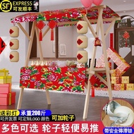 Street Stall Market Shelf Display Stand Stall Mobile Display Rack Car Flower Car Promotion Market Fo