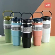 [M88] TUMBLER STAINLESS 890ML 2 IN 1 PORTABLE DRINKING BOTTLE