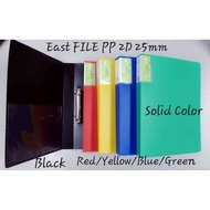 East-File K2 A4 PP 2D Ring File 25mm with Finger Hole