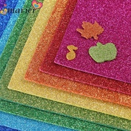 MARIER Handmade Paper, A4 EVA Glitter Foam Paper, DIY Thick Flash Colorful Cardstock Decorations