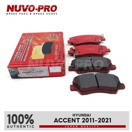 Nuvo-Pro Brake Pad Front Hyundai Accent 2011-2021 VAX-8691K SET