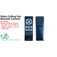 Deka/Sharp/SBE/Kronos Ceiling Fan Remote Control For Model D3 D4/D5/DN/R3/R4/K9/F5P/F54P/XR10/XR11/F