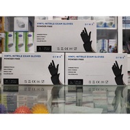 Vinyl Nitrile Examination Gloves BLACK - Small, Medium &amp; Large (100 PCS)