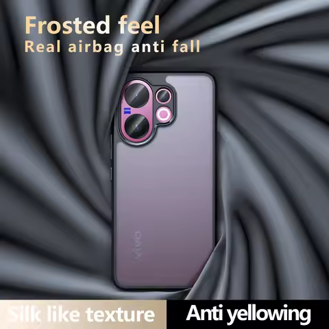 For Vivo V60 Airbag Super Protection Soft Matte Back Cover For Vivo V60 5G Phone Case