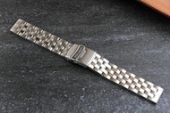 20mm懦夫救星～實心不鏽鋼製錶帶 搭配單折安全扣使您的手錶更MAN seiko oris bc3