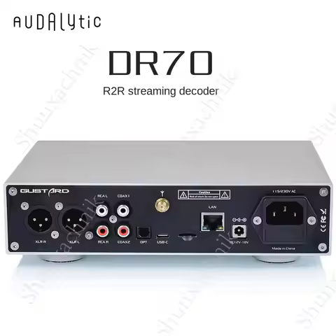Gustard Audalytic DAC-DR70 Network Streaming Decoder Discrete R2R Bluetooth Bridge