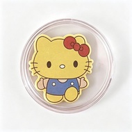 Water Shell Pure Gold 999 Sanrio Hellokitty Gold Phone Sticker Cartoon KT Cat Phone Case Decoration#