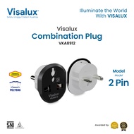 Visalux Universal Combination Plug (2 Pin) Multipurpose Plug/ - 2-Prong Socket Plug (VKA8912) 2 Pin 