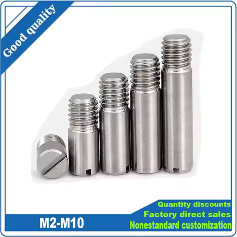 2/5/10X M2 M2.5 M3 M4 M5 M6 M8 M10 GB878 304 Stainless Steel External Screw Thread Cylindrical Fix P