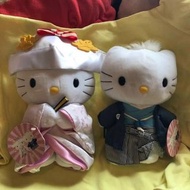 絕版日本和服Hello Kitty 結婚公仔
