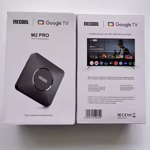 2026 New Arrival MECOOL Android TV Box M2 PRO Amlogic S905Y4 NETFLIX 4K HDR Google TV Dolby Audio ip