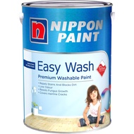 (NO RETURN/ NO EXCHANGE )Nippon Paint Easy Wash Premium Washable Paint 5L (Matt/Soft Sheen)