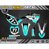 Decal KLX GORDON KLX BF KLX OLD KLX S DECAL KX CUSTOME DECAL 16