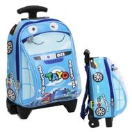 Backpack Transformer Trolley Wheel Bag Boys Cjr21 630 Original Catenzo Junior Bandung Paud School Ba