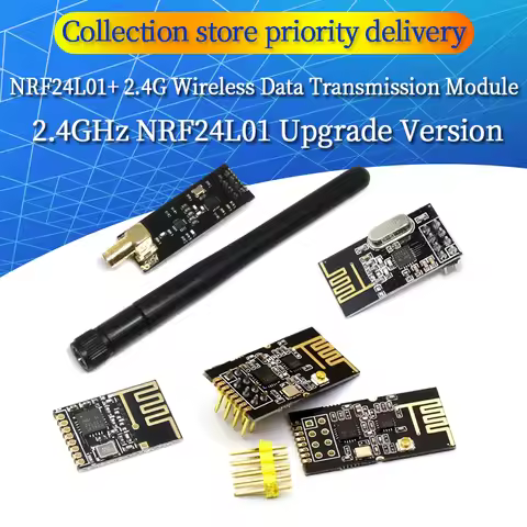 NRF24L01+ 2.4G Wireless Data Transmission Module 2.4GHz NRF24L01 Upgrade Version NRF24L01+PA+LNA 100