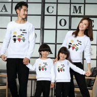 LONG-SLEEVE FAMILY SHIRT IN THICK COTTON FLANGE IN ALL COLORS IN ALL SIZES FROM 8-100KG (video shot 
