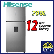 (Free Shipping) Hisense 700L 2 Door Fridge Inverter Refrigerator RT749N4ABVI