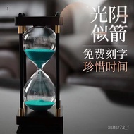 Taiwan Retro Hourglass Time Timer Ornaments Children Shock-Resistant 30 Minutes 1 Hour Glitter Bottl