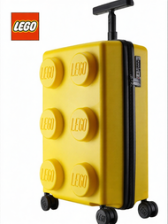 กระเป๋าเดินทาง LEGO สำหรับเด็ก 20 นิ้ว กระเป๋าเดินทางแบบมีรหัสผ่าน กระเป๋าเดินทางแบบมีล้อสำหรับเด็กช