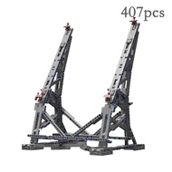 407 pieces stock MOC-10219 Everman Millennium Falcon vertical stand 75192 Made in China educational 