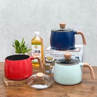 Kaiyo Deep Fryer with Pouring Spout 16cm Mini Non-Stick Deep Fryer, Oil Saving