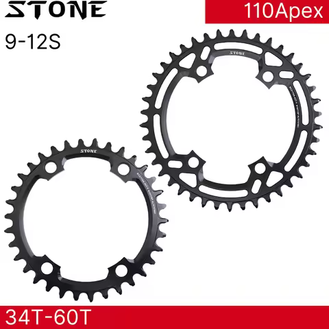 Stone Round Chainring 110BCD for Apex Sram 4 Bolts 34 36 38 42T 44 46T 48 50T 54 56 58T 60 Road Bike