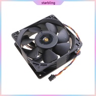 Star DF1203812B2FN CPU Cooling Fan 12x12x3 8cm 4Pin 4 Wire CFM Powerful Temperature Control Server C
