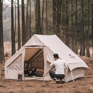 Naturehike Glamping 6.3 Cotton Inflatable Tent Camping Camping Double Thick Cotton Tent