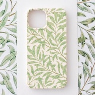 威廉莫里斯設計iPhone13mini PBAT生物可分解環保手機殼 翠綠