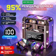 M25 Wireless Bluetooth Headphones TWS 5.3 Low Latency In-Ear Noise Reduction Headset LED Mic Earbud 