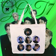 Ambirds & 2025 GOT7 CONCERT <NEST FEST> IN BANGKOK Green Logo Printing Canvas Tote bag For Fans 14