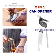 2 in 1 Can Opener Twist can opener Beer Opener/ Tin Opener/ Bottle cap Opener/ Rotating Tin Opener/