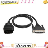 ICAOE103 OBD2 to DB25 Main Cable, 59.06in150cm ABS&Brass Diagnostic Extension Cord, Compatible Unive