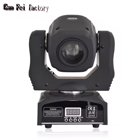 LED Mobile Lyre Spot Lights High Brightness Moving Head 60W With 8Gobos 7colors By 512DMX Control Fo