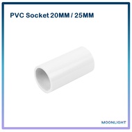 PVC Socket Joint for Electrical PVC Conduit Pipe Penyambung 20MM / 25MM