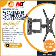 NB North Bayou 32"-55" 32 36 40 43 50 55 Inch Single Arm Wall Mount TV Monitor Cantilever Bracket P4