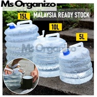 5L 10L 15L Folding Travel Water Buckes Camping Picnic Water Container