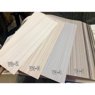 Avenue Plain Grey Cream Striped Project Wall Wallpaper