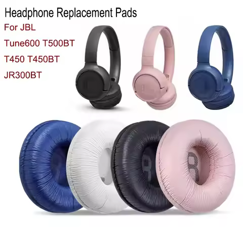 For JBL Tune600 T500BT T450 Headphone Pads 70mm Soft Leather Headphone Replacement Cover for T450BT 