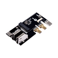 52Pi Micro HDMI to HDMI Multifunctional Adapter with PCIe 3.0x1 M.2 NVMe 2230/2242 for Raspberry Pi 
