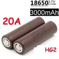 NEW - LG Tiken Hg2 18650 3.7V 3000Mah 20A Rechargeable Battery (Brown) Tiken Shipment within 24 hour
