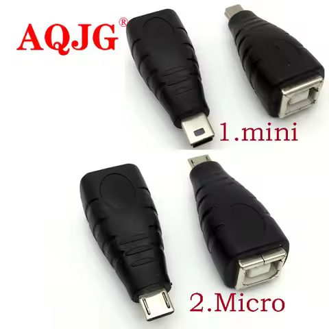 Mini Micro USB 5pin male to USB 2.0 B Type Female Printer Scanner Adapter connector M/F High quality