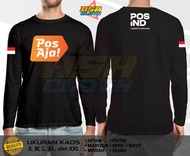 Kaos Lengan Panjang POS AJA POS IND KANTOR POS PERUSAHAAN Bisa Custom - HSHCloth