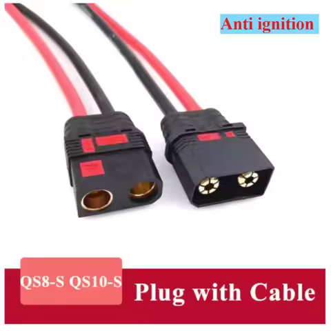 Anti Ignition Plug QS10-S QS8-S Motorcycle Battery Connector Model Airplane Electric Copper Nose Cro